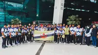 Skuad Timnas Brunei Darussalam U-19 menjadi yang pertama datang ke Indonesia untuk Piala AFF U-19 2022 setelah tiba di Bandara Soekarno Hatta, Tangerang, Banten, pada Jumat (24/6/2022).