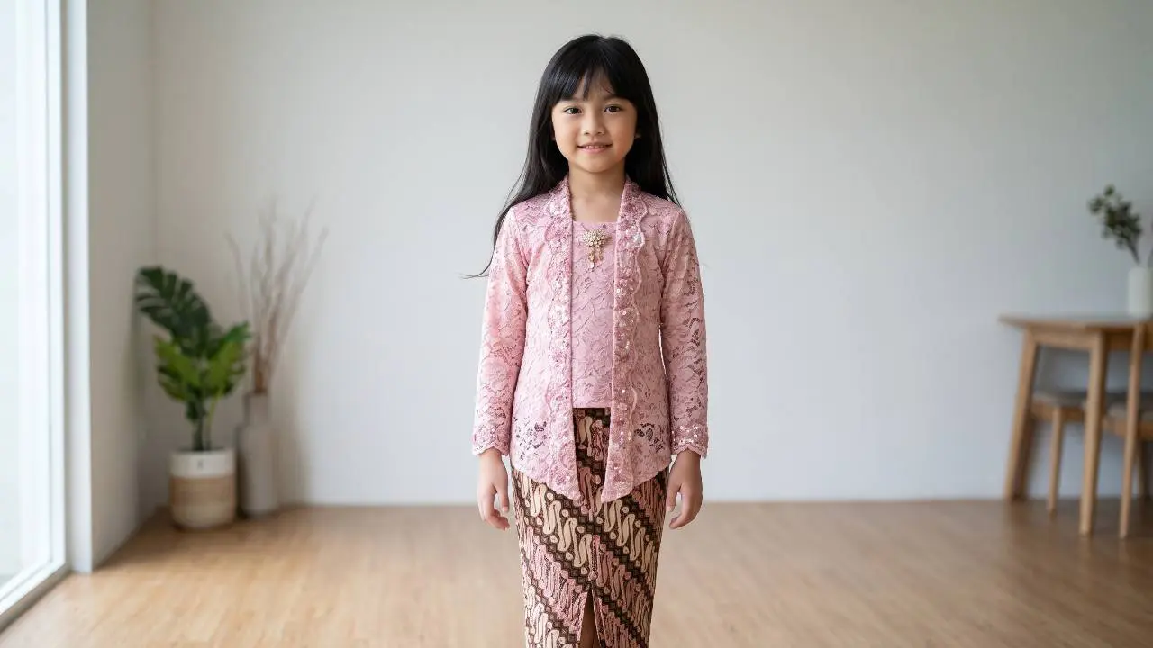 Setelan Kebaya Anak untuk Kondangan, Bikin Gaya Si Kecil Makin Anggun