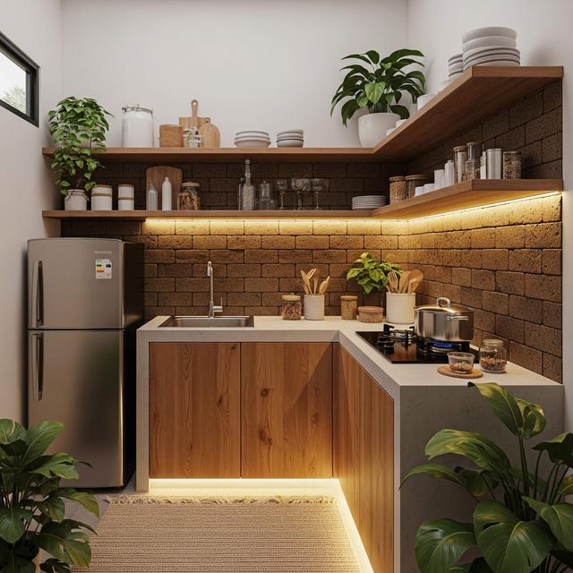 Desain Dapur Kecil Ukuran 3x3 Tapi Terasa Lega