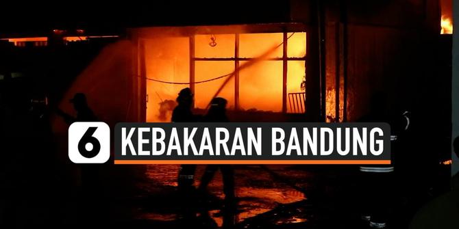 VIDEO: Pabrik Tekstil Terbakar Akibat Korsleting Listrik