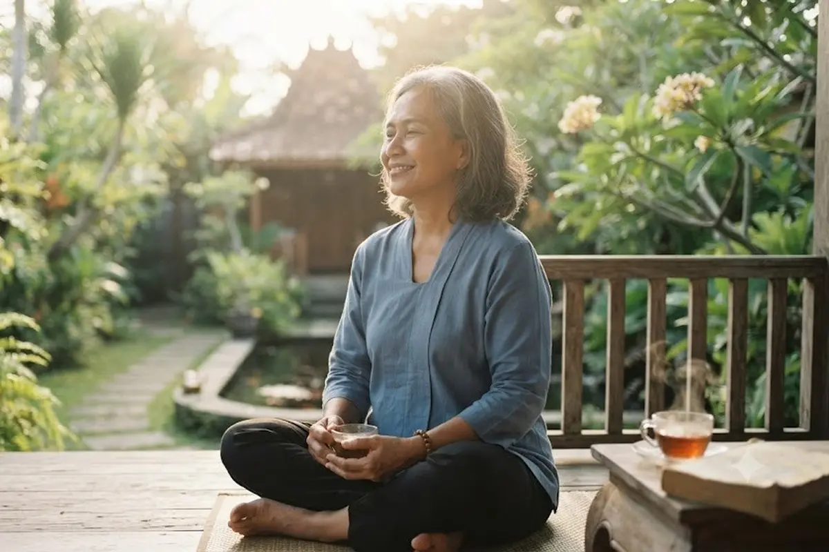 Kebiasaan Orang yang Memiliki Aura Positif (AI Generated)