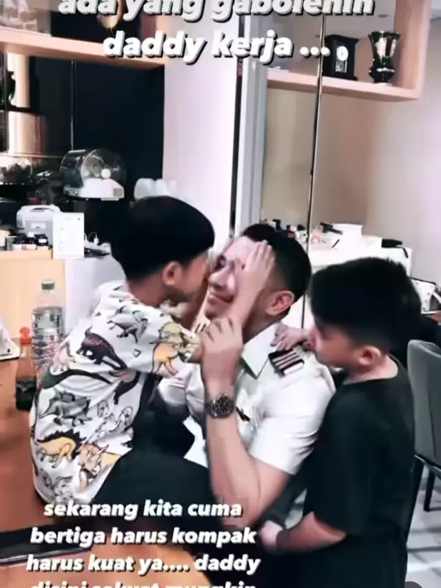 Potret Anggi Pratama bersama anak-anaknya (Sumber: Instagram/@anggipratamazayn)