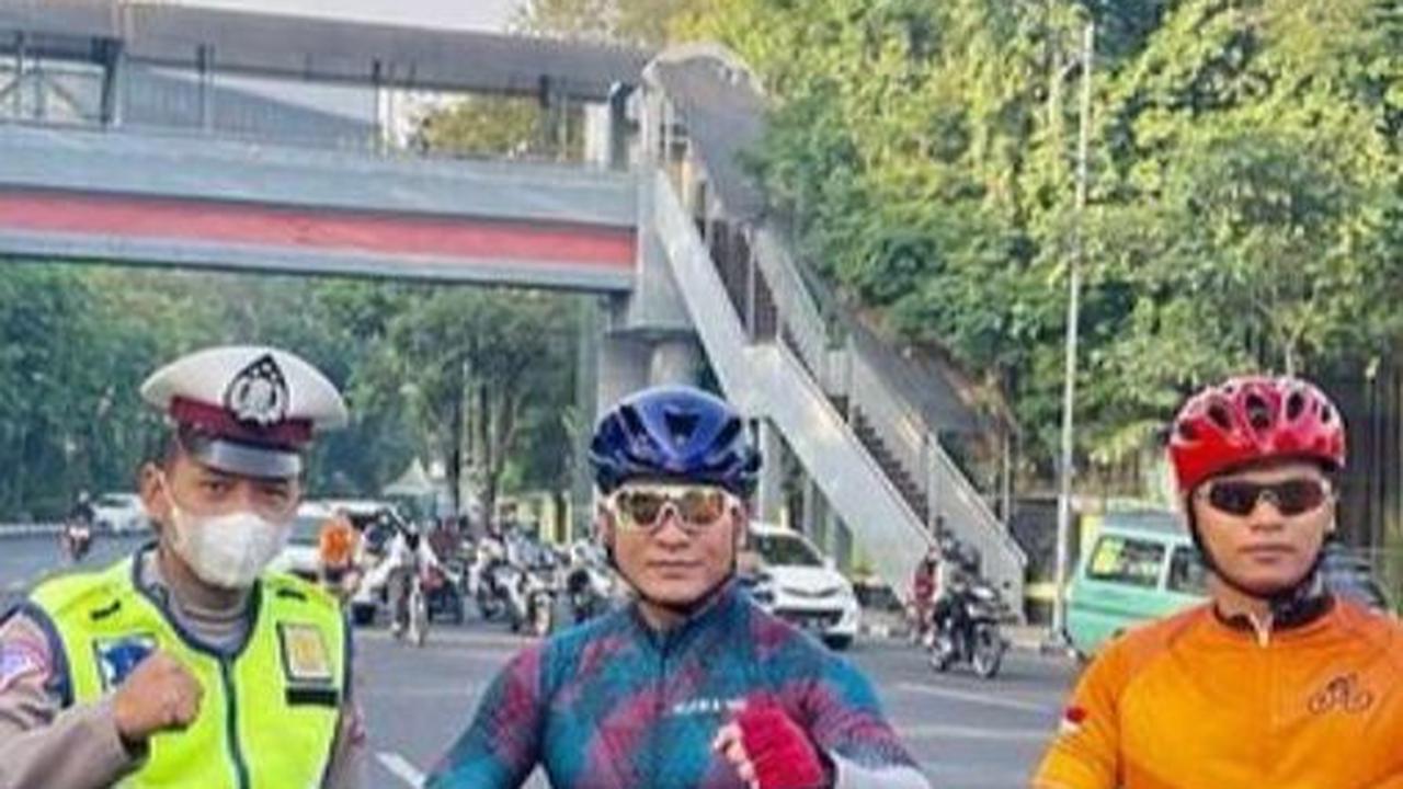 Momen Gowes saat Car Free Day Darmo