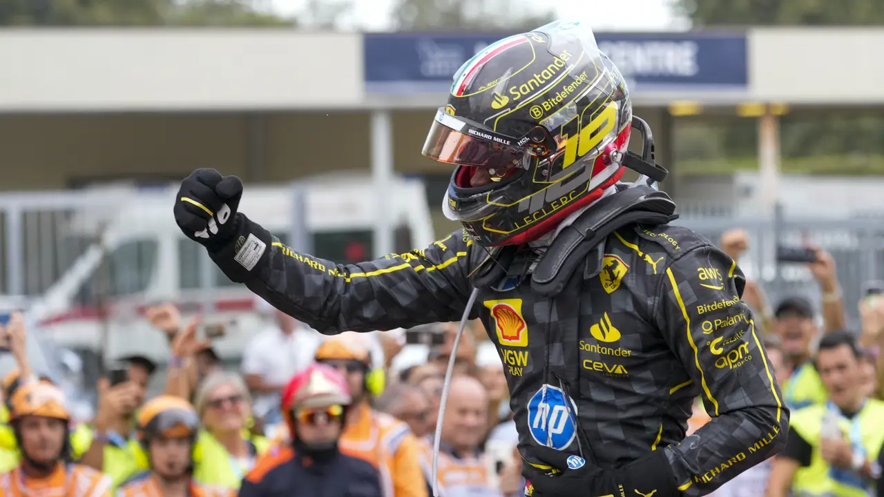 Charles Leclerc menjuarai F1 Italia 2024.