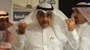 Adel bin Mohamed Faqih tiba di Timur Tengah Respiratory Syndrome (MERS) pada tanggal 29 April 2014 di Riyadh. Menteri Ekonomi dan Perencanaan ini juga ditangkap Komite Anti-Korupsi Saudi atas dugaan terkait kasus korupsi.( AFP Photo/John Macdougall)