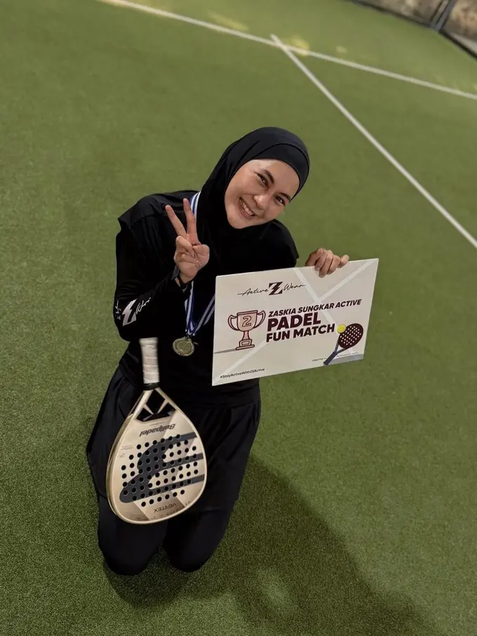 Paula Verhoeven Raih Juara 2 Padel Sambil Tetap Stylish dan Syar’i (Instagram/@paula_verhoeven)