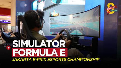 VIDEO: Serunya Balapan Simulator Formula E di Jakarta