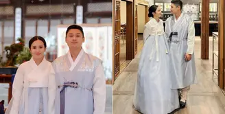 Pernikahan putri Bupati Pandeglang, Rizka Amalia Ramadhani Natakusumah dengan YouTuber Korea Selatan Sang Ho San yang sempat viral, sudah menginjak satu tahun. Keduanya pun menggelar acara anniversary pernikahan di Korea Selatan. [@bebytsabina]