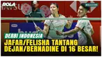 Jafar Hidayatullah/Felisha Alberta lolos ke babak 16 besar Indonesia Masters 2026 usai menang atas wakil Denmark di Istora Senayan, Jakarta, Rabu (21/1/2026). Selanjutnya, mereka akan menghadapi Dejan/Bernadine pada Kamis.