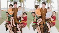 6 Potret Kedekatan Keempat Anak Stefan William, Akrab Banget