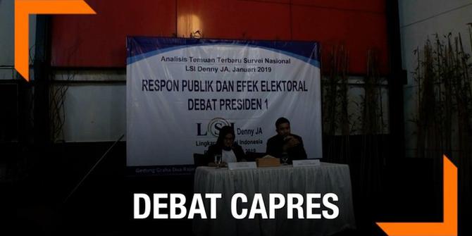 VIDEO: Debat Pilpres Tak Pengaruhi Elektabilitas Capres