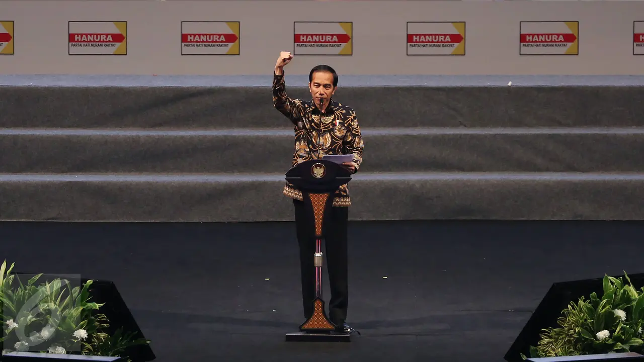 20170222-Jokowi Hadiri Pengukuhan Pengurus Partai Hanura-Bogor