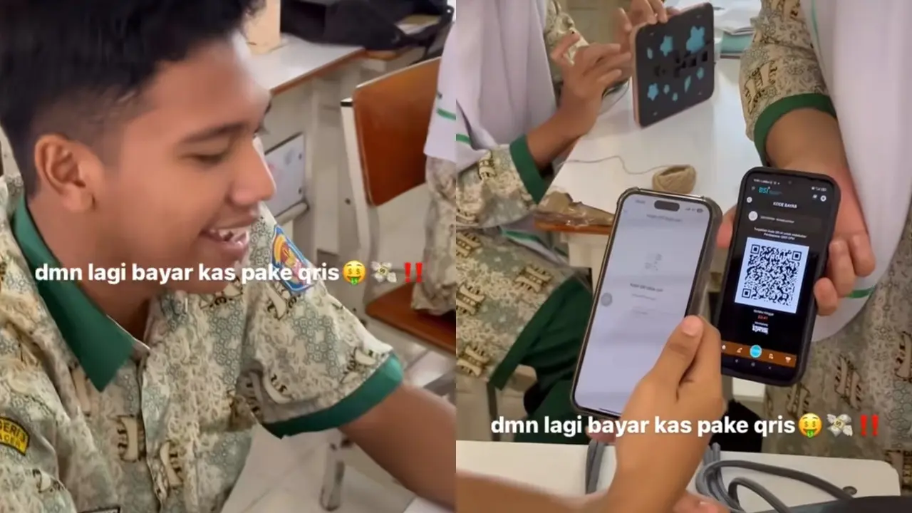 Bendahara Kelas di Aceh Tagih Uang Kas Pakai Qris