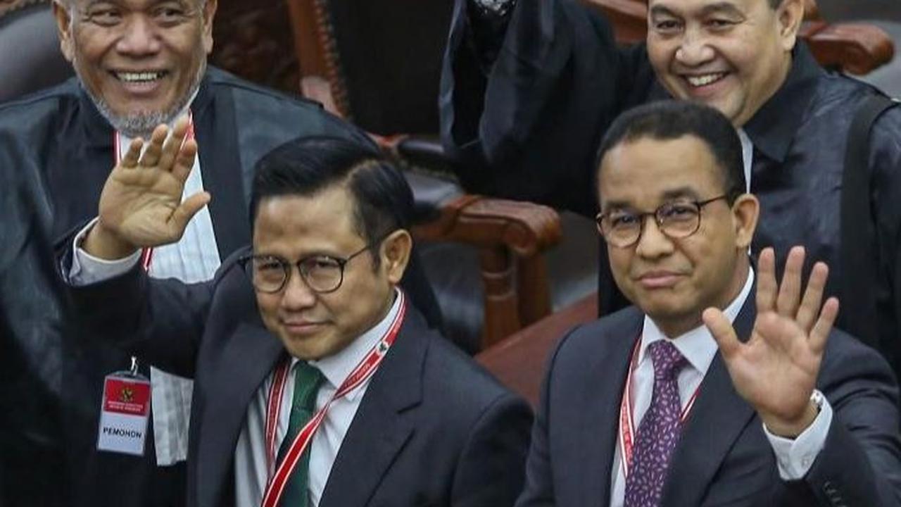 Mahkamah Konstitusi (MK) menolak seluruh permohonan calon presiden dan wakil presiden nomor urut 01 dan 03, Anies Baswedan-Muhaimin Iskandar dan Ganjar Pranowo-Mahfud MD. Foto: Liputan6.com / Angga Yuniar