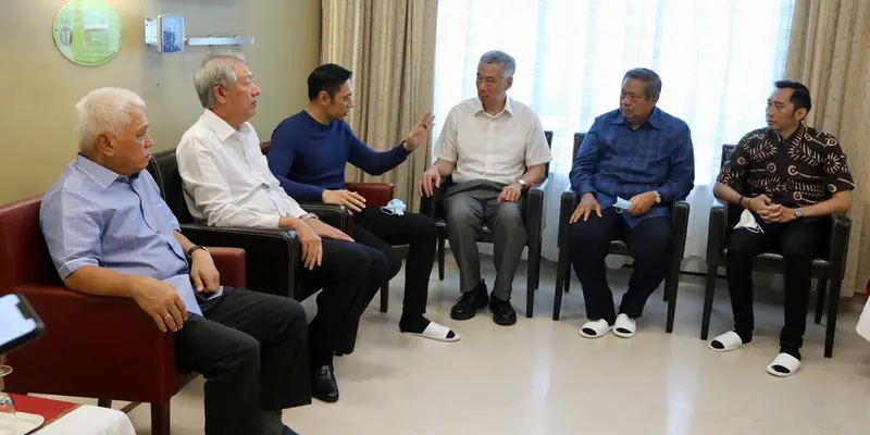 Perdana Menteri Singapura Jenguk Ani Yudhoyono