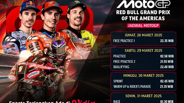 Siaran Langsung MotoGP 2025 - Red Bull Grand Prix of Americas di Vidio