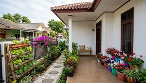 8 Inspirasi Taman Bunga Mini di Teras Rumah Sederhana yang Bikin Tetangga Ikut Kagum