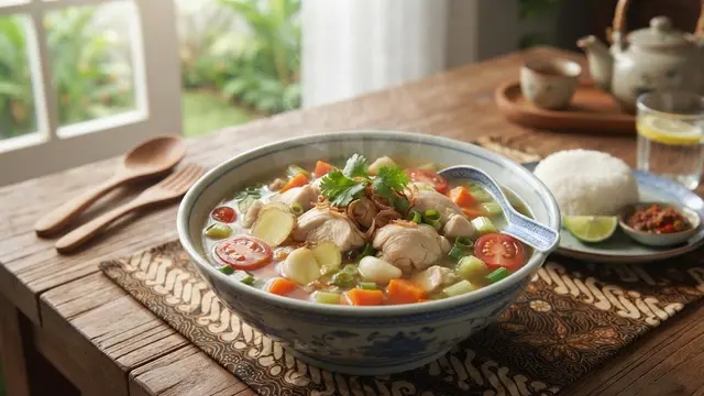Sop Ayam Bening Jahe