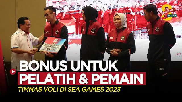 Berita video PBVSI memberikan apresiasi bonus kepada para pelatih dan pemain timnas voli yang berprestasi di SEA Games 2023 pada Rabu (24/5/2023).