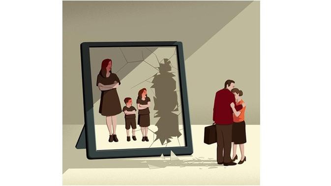 Ilustrasi sindir kehidupan manusia zaman sekarang (Sumber:Instagram/@schmitz_illustration)