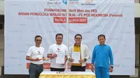 PT Pos Indonesia (Persero) dan Badan Pengelola Masjid Istiqlal (BPMI) melakukan penandatanganan kerja sama (Istimewa)