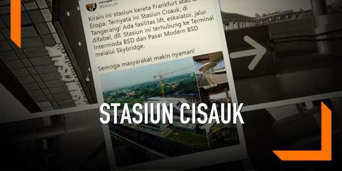 VIDEO: Seperti di Eropa, Begini Penampakan Stasiun Cisauk