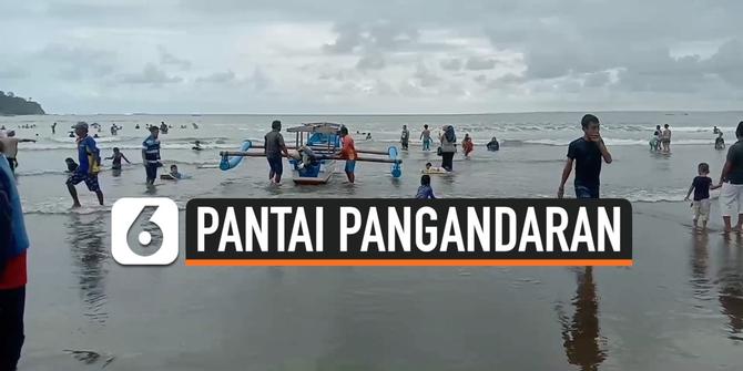 VIDEO: Padati Pantai Pangandaran, Banyak Wisatawan Abaikan Protokol Kesehatan
