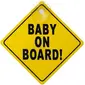 Ilustrasi tempelan Baby on Board (iStock)