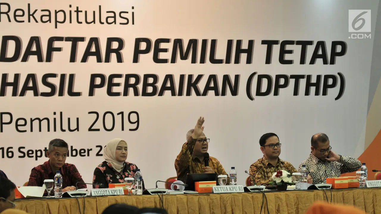 KPU Gelar Rapat Pleno Perbaikan DPT Pemilu 2019