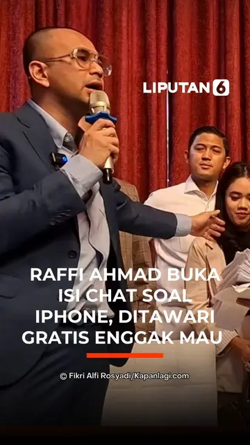Raffi Ahmad Buka Isi Chat Soal Iphone, Ditawari Gratis Enggak Mau