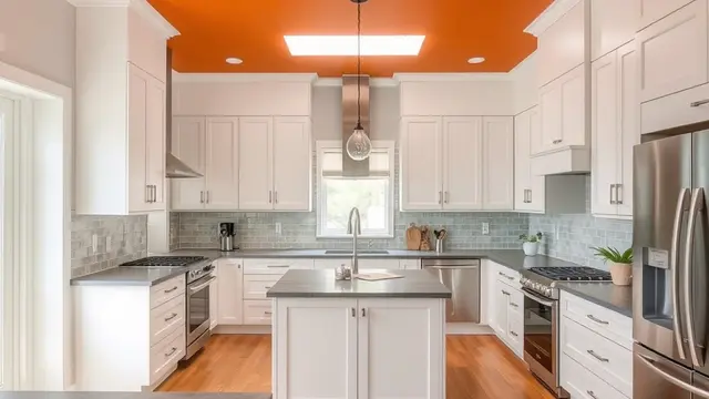 Inspirasi Dapur Warna Orange