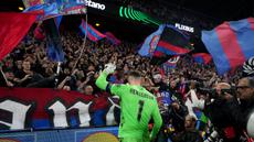 Sejarah tercipta di Selhurst Park saat Crystal Palace berhasil melaju ke babak final Conference League 2025/2026, Kamis (07/05/2026) waktu setempat. (AP Photo/Alastair Grant)