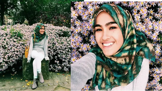 5 Gaya Hijab Modis ala Elfira Loy, Pacar Baru Baim Wong