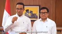 Anies Baswedan dan Muhaimin Iskandar menyatakan sikapnya terkait hasil Pemilu 2024. (Foto: YouTube Anies Baswedan)