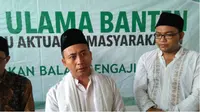 Kyai Hamdan Suhaemi, pimpinan Ponpes Darul Hikmah, Kecamatan Lebak Wangi, Kabupaten Serang, Banten. (Liputan6.com/Yandhi Deslatama)