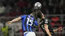 Inter Milan menang atas tuan rumah AC Milan dengan skor 2-0. (AP Photo/Antonio Calanni)