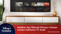 IndiHome TV menghadirkan Disney+ Hotstar.