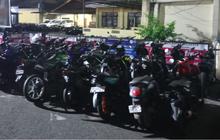 42 Motor Disita Saat Polisi Razia Balap Liar dan Geng Motor di Pekanbaru