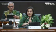 Menkeu Sri Mulyani saat Konferensi Pers APBN, di Kementerian Keuangan, Jakarta, Selasa (17/6/2025). (Foto: Liputan6.com/Tira Santia)