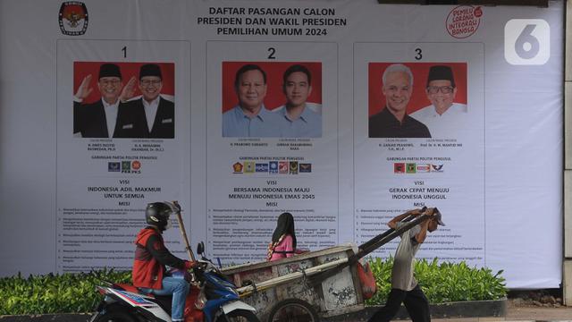 Poster Sosialisasi Visi dan Misi Capres-Cawapres Pemilu 2024