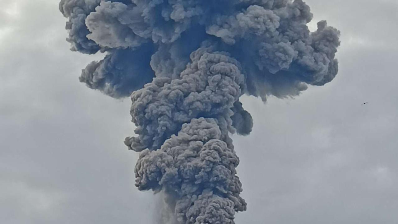 Erupsi Gunung Marapi di Bukittinggi