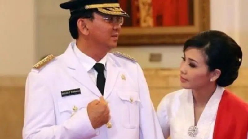 Momen romantis Ahok-Veronica yang kini tinggal kenangan (instagram/@basukibtp)