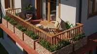 7 Inspirasi Cat Balkon Rumah Minimalis, Terlihat Modern dan Estetik