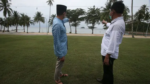 Pesona Pulau Putri, Batam, memikat hati Menparekraf Sandiaga Uno. (Foto: Lipuran6.com/Ajang Nurdin)