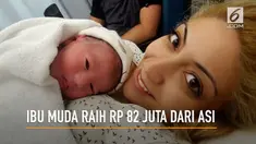 Seorang Ibu muda, Rafaela Lamprou meraih keuntungan Rp. 82 Juta dari berjualan ASI ke binaraga berbagai negara.