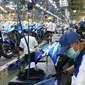 Suzuki GSX-150 Series diproduksi di pabrik Tambun, Bekasi. (Herdi/Liputan6.com)