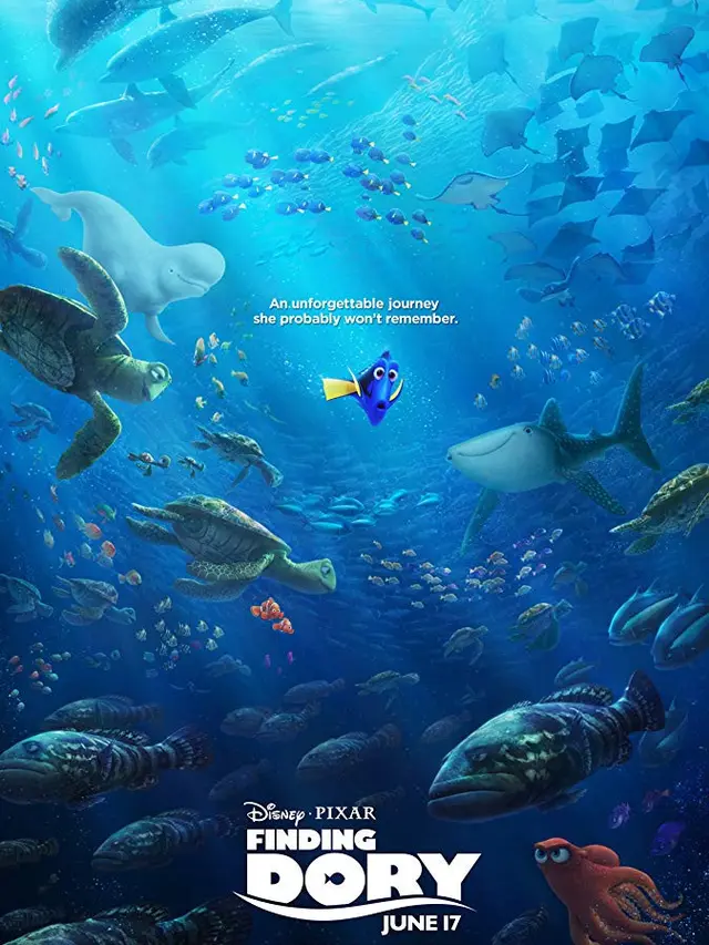 Poster Finding Dory. (Foto: Dok. IMDb/ Disney Pixar)