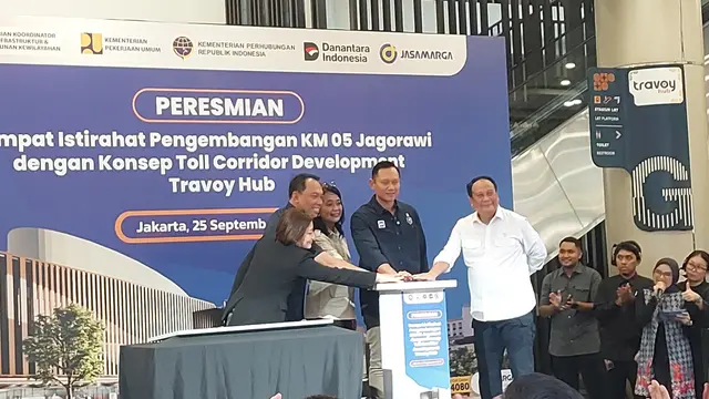 AHY Resmikan Rest Area Terintegrasi Pertama di RI, Serap 1.000 Tenaga Kerja