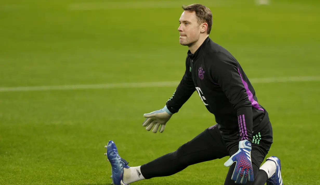 <p>Bayern Munchen akan menyambangi Old Trafford untuk menantang Manchester United pada pertandingan terakhir Grup A Liga Champions 2023/2024, Rabu (13/12) dini hari WIB. (Richard Sellers/PA via AP)</p>