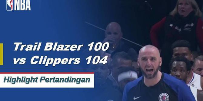 Cuplikan Pertandingan NBA : Clippers 104, vs Trail Blazers